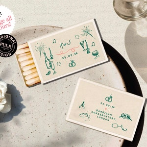 MATCHBOX FAVOR template  |  | unique, funky, colorful hand drawn illustrations | whimsical | 0030