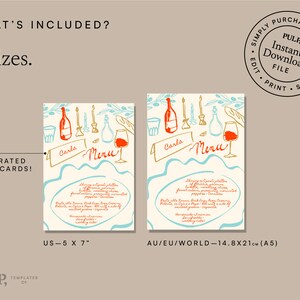 PERSONALIZED MENU Template | Hand Drawn & Handwritten Scribble ...