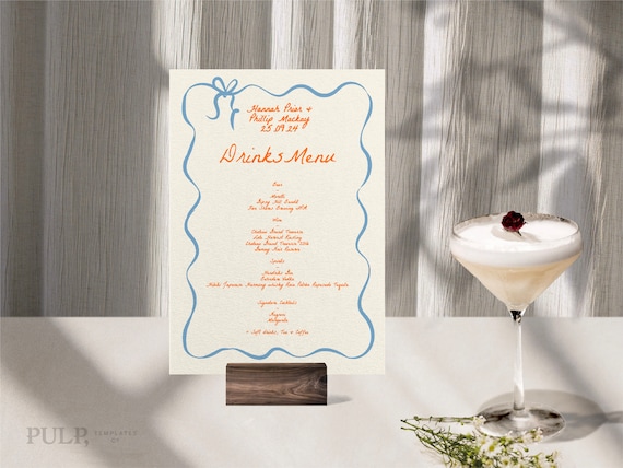 BAR DRINKS MENU Custom Cocktail Menu Editable Instant Etsy bar-drinks-menu-custom-cocktail-menu-editable-instant-etsy