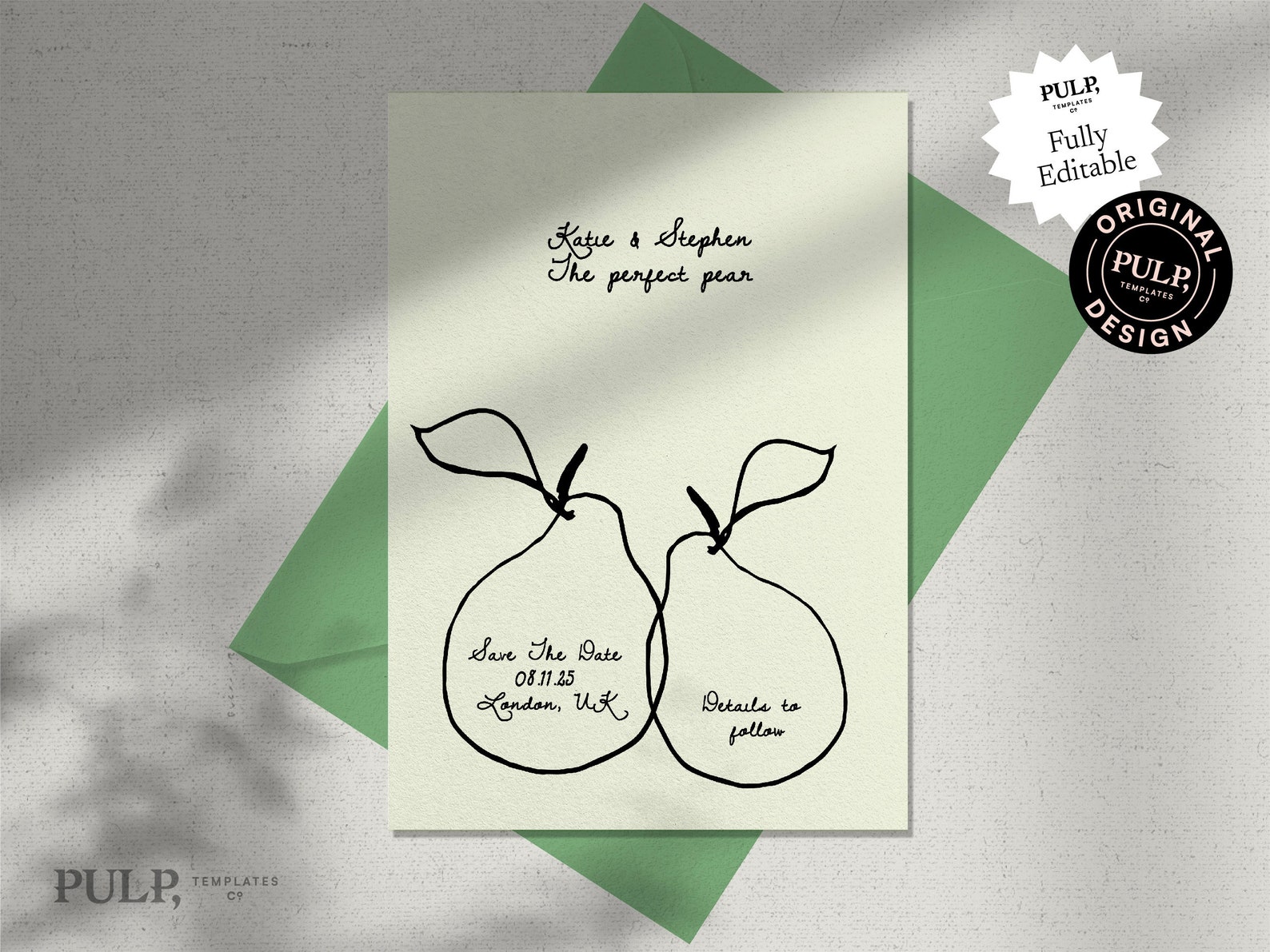 SAVE THE DATE Template Hand Drawn Scribble Illustrations and ...