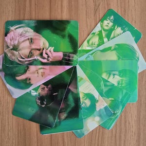 set of 9 holographic Stray Kids photo cards
