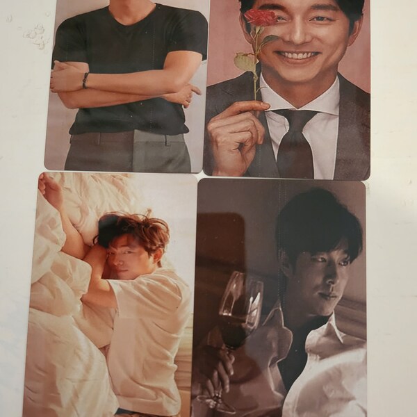 Gong Yoo metal photo card. Kdram hallyu photo card