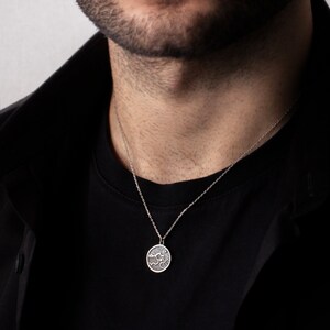 Mens Ocean Necklace Etsy UK