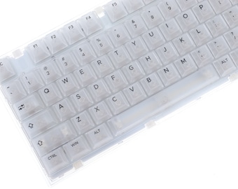 Clear PC Keycap Set: 120 Matte Cherry Profile Keycaps