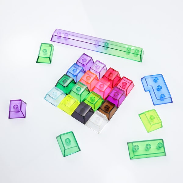 Custom Clear Keycaps Transparent Keycaps Blank Keycap Sets for Mechanical Keyboards