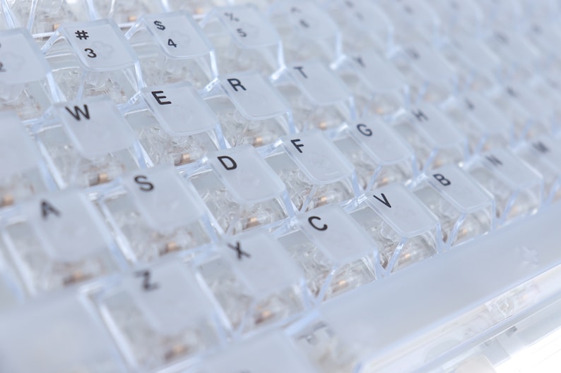 Clear Keycaps Set Blank Keycap Backlit Keycaps Cherry Keycaps ...