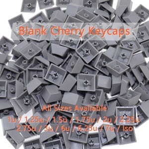 Gray ABS Cherry Profile Keycaps: Mechanical Keyboard - 1u to 7u
