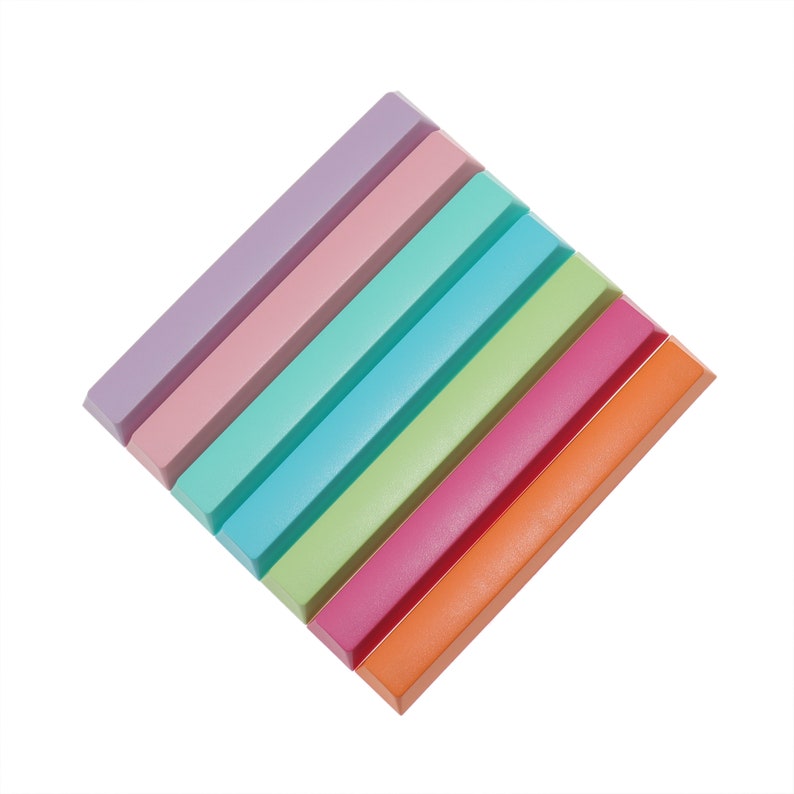 7u Spacebar Keycap 7u Keycap Custom Keycap Lavender/Pink/Tiffany/Light Blue/Light Green/Rose Red/Orange