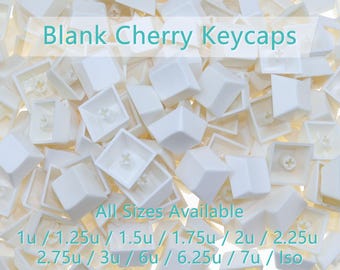 Milky White ABS Cherry Keycaps: Mechanical Keyboard Set
