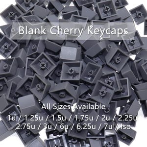 Dark Gray ABS Cherry Keycaps: Mechanical Keyboard Customization