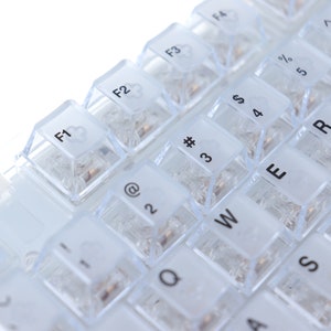 Clear keycaps set Blank keycap Backlit keycaps Cherry keycaps Transparent keycaps for mechanical keyboards