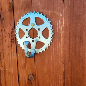 Wall Bike Hanger- Cyclist Gift, Bicycle Cog Wall Hook - Wall Hanging Decor for Home & Garage