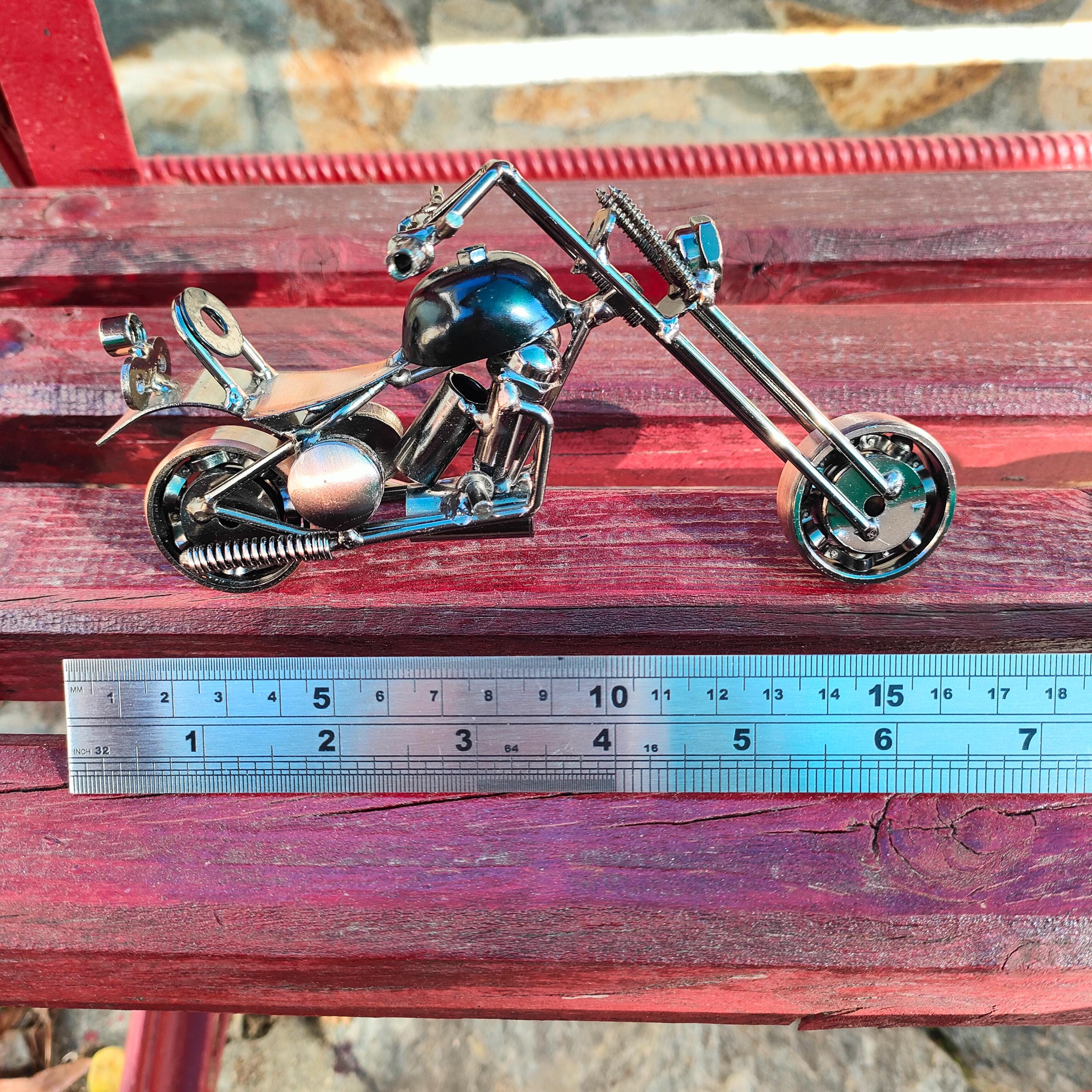 Nuts and Bolts Chopper Motorbike Welding Art- Bike Lovers