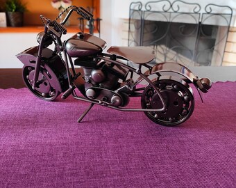 最新入荷 Motorbike Nuts and Bolts Sculpture, Motorcycle Steampunk アート・デザイン・音楽