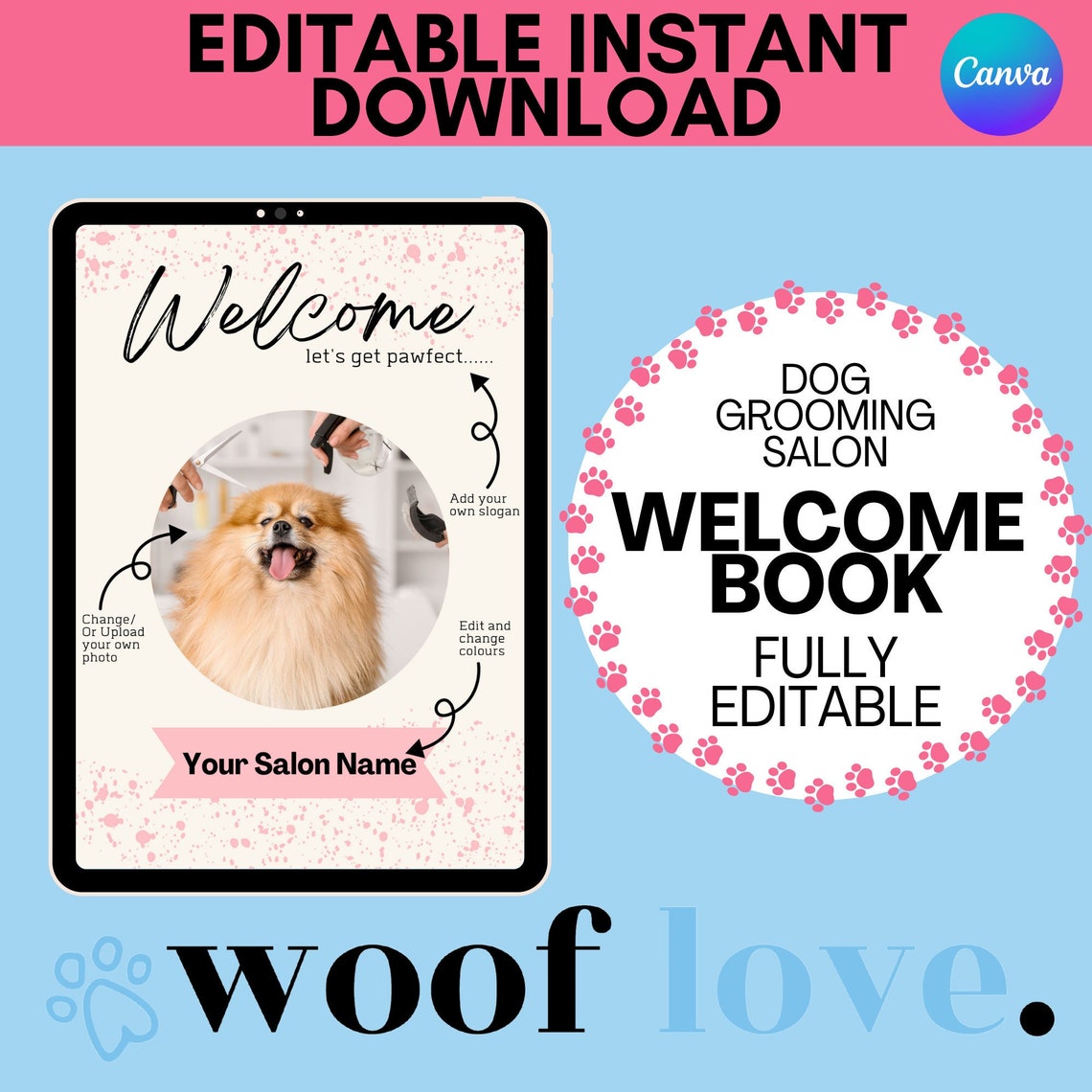 Dog Grooming Salon Book Dog Grooming Forms Dog Etsy España