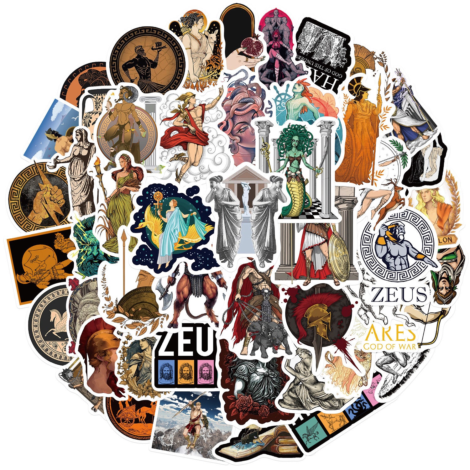God of Greek mythology by nekorin sticker #9972656