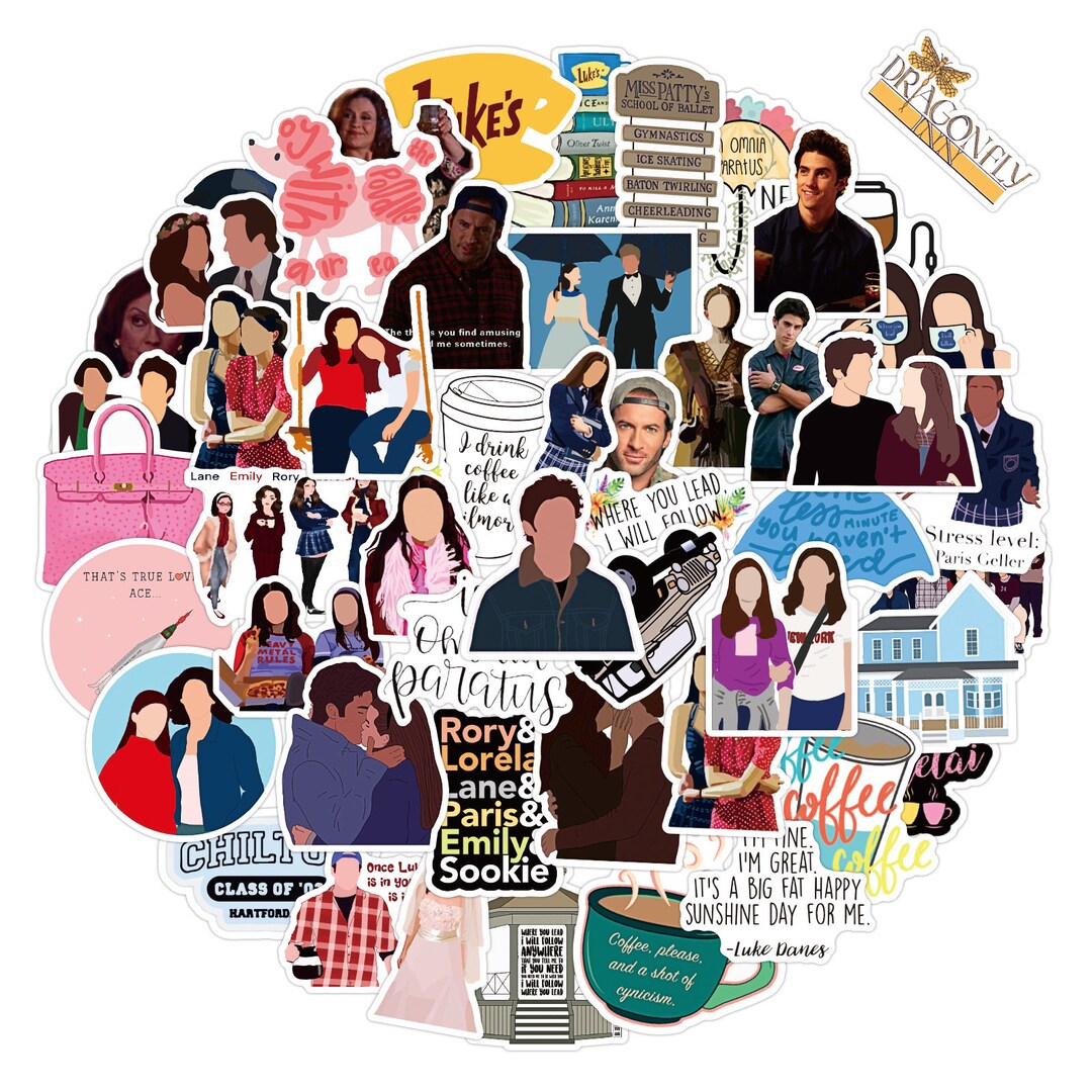 50 Gilmore Girls Sticker Pack for Laptop/waterbottle/skateboard/luggage ...