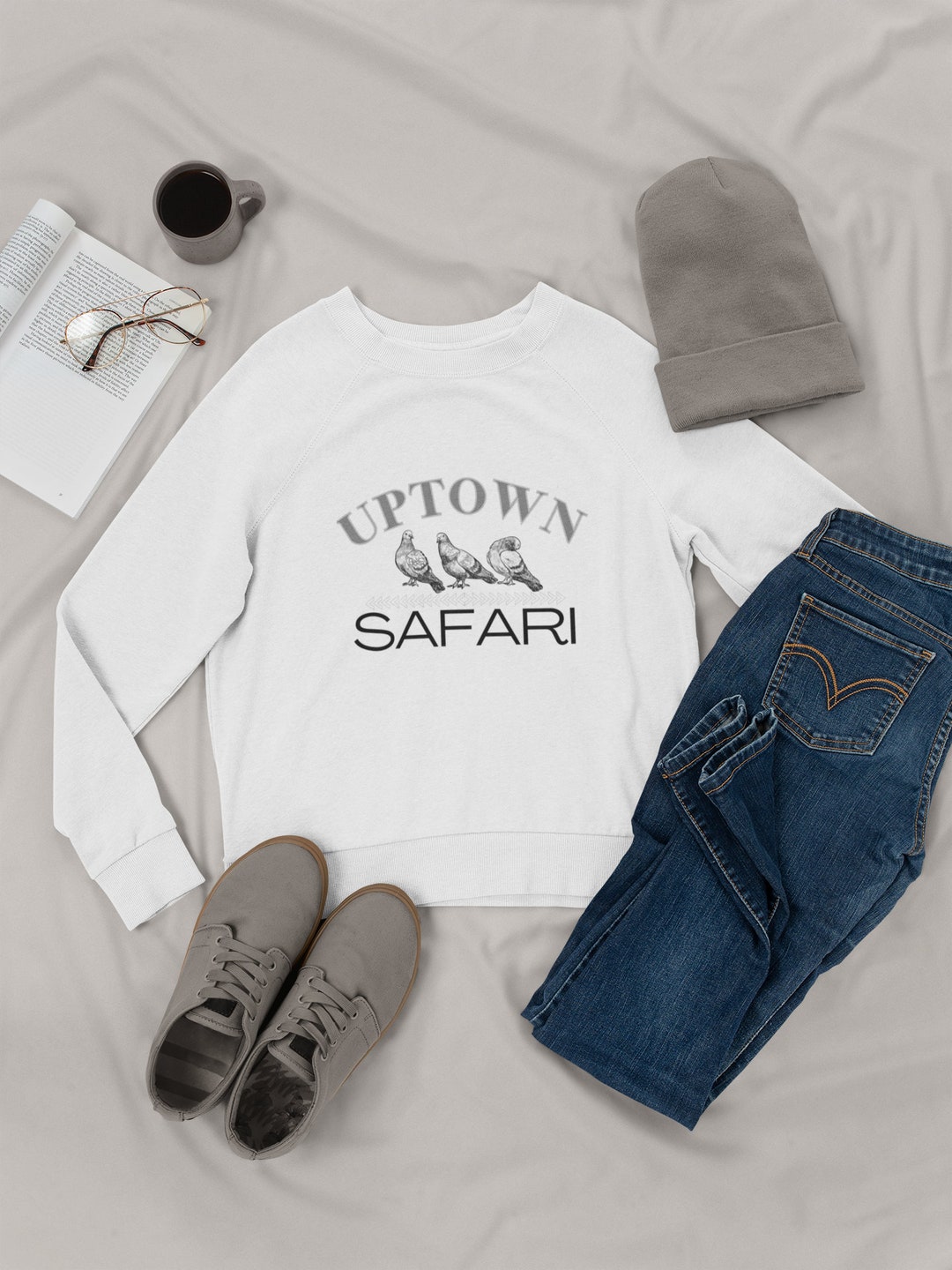 Uptown Safari Comfort Colors Sweatshirt, Trending Now, Comfort Colors  Design, Trendy Crewneck Comfort Colors 