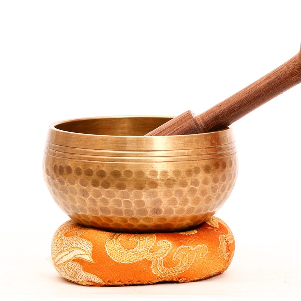 Tibetan Handmade Singing Bowl / Hand beaten Sound Bowl / Sound Healing Bowl for Meditation and Yoga / Perfect Wellness Gift