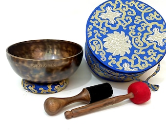 24 CM Full Moon Singing Bowl -Best for Meditation, Sound Healing, Chakra Balancing -Tibetan Singing Bowl Made on Full Moon Night