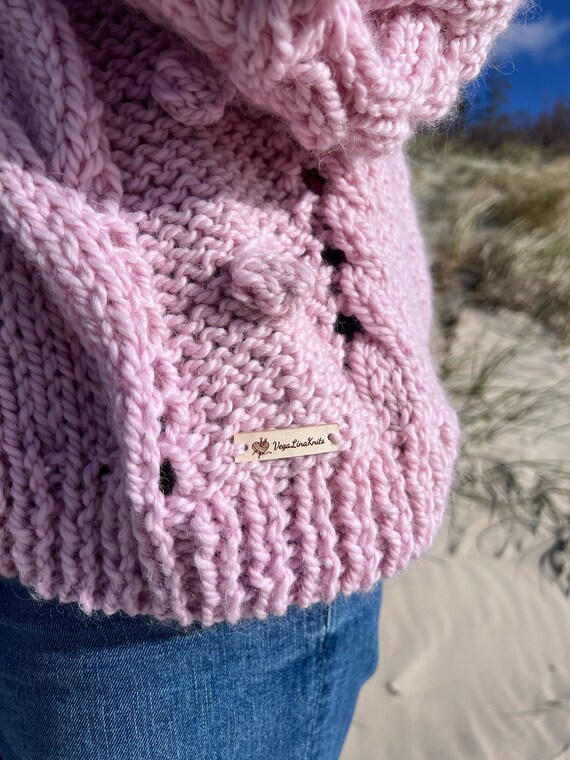 the toe】PIGALLE SHAGGY VNECK KNIT ピンク the toe PIGALLE SHAGGY