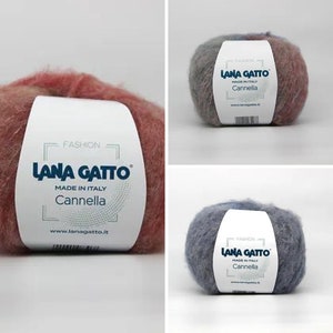 Lana Gatto Cannella Knitting Yarn Merino Wool Baby Alpaca Yarn For Knitting Soft and Warm Knitting Yarn Italian Yarn