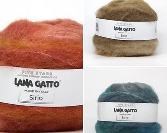 Lana Gatto Sirio Knitting Yarn Kid Mohair Alpaca Yarn For Knitting Soft and Warm Knitting Yarn Italian Yarn Mohair Yarn