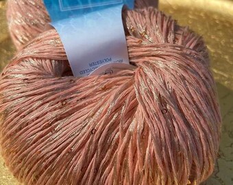 Lana Gatto Muffin Knitting Italian Yarn With Sequins Summer Yarn Cotton Yarn For Knitting Shiny yarn
