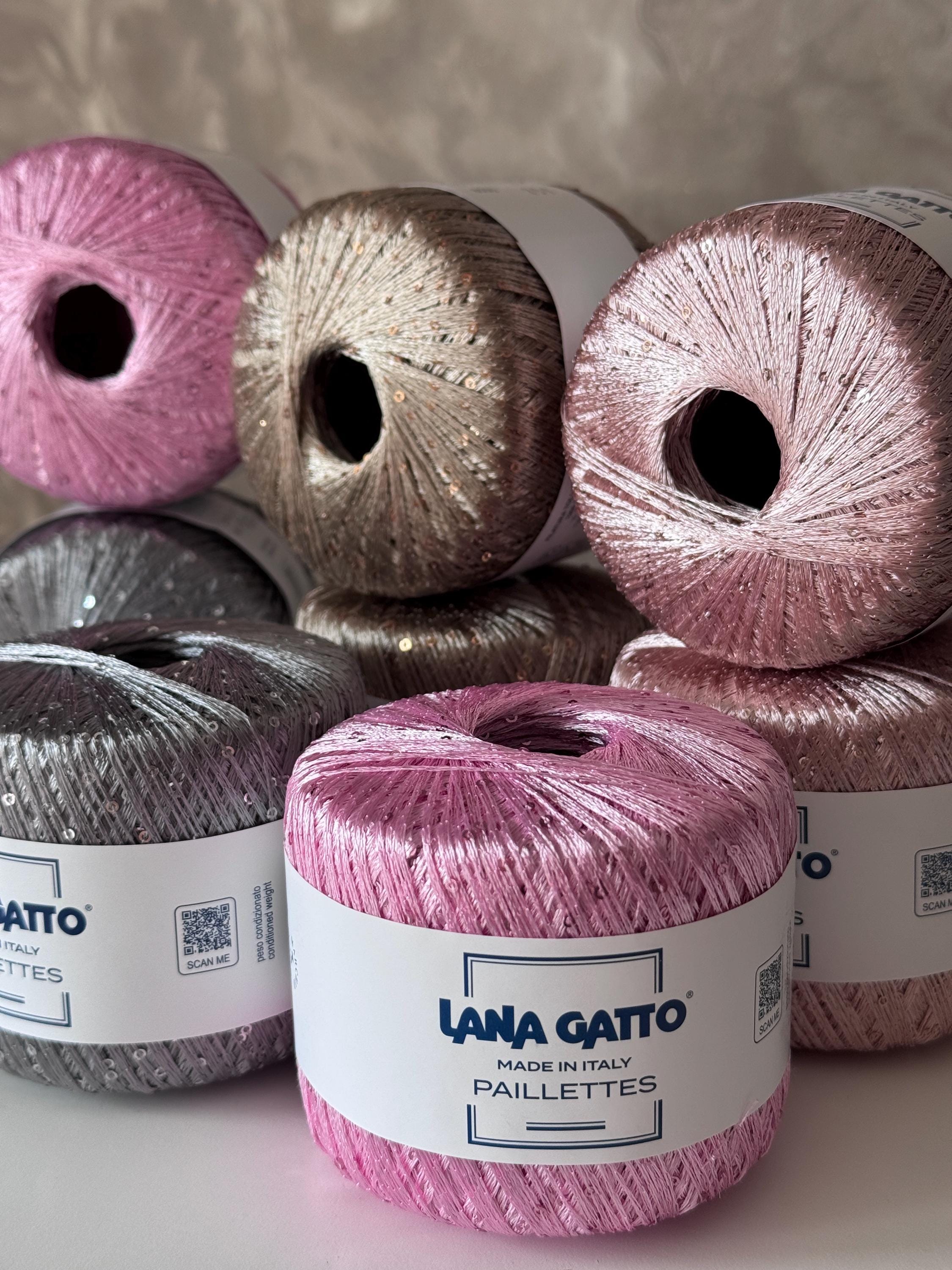 Baumwollgarn Mit Pailletten – 50g / 140m, 6mm + 3mm Glitzerfäden Zum Stricken & Häkeln