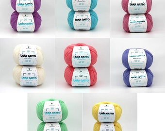 Lana Gatto Baby soft, Knitting yarn for baby,  Soft merino wool yarn treated with Aloe Vera Baby wool yarn, Merino wool baby yarn