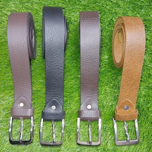 Classic Casual Leather Belt, Handmade, Leather Belt in multiple colors,Full Grain Leather