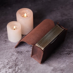 Personalisierte LEDER Tarot-Tasche, Tarot-Deck-Halter, Tarot-Deck-Box Weissagungswerkzeuge, personalisiertes Geschenk, spirituelles Geschenk, Geschenk für sie