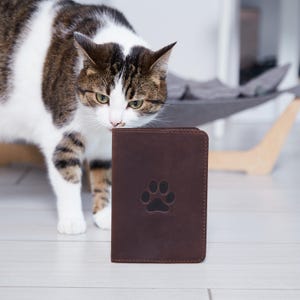 Bulk order leather pet passport cover | Pet international passport case with personalization | Wholesale personalized pet passport holder
