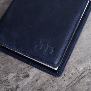 Bible Cover Leather Personalized Blue Color, Religious Gift Women, Book Covers personalized gift, birthday gift