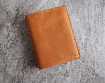 Personalized Leather Bible Cover: Engraved Bible Case, Christian Book Holder, Religious Gift