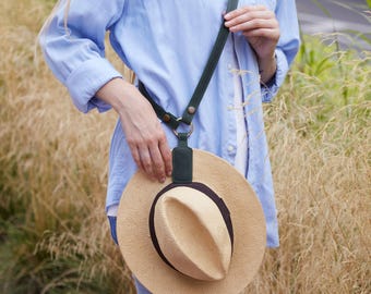 Clip magnético para sombrero de cuero hecho a mano: accesorio para cordón y bolso