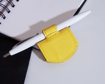 Colorful Leather Bookmark: Magnetic Page Marker and Pen Holder, 2 in 1 Accessory for Books and Notebooks