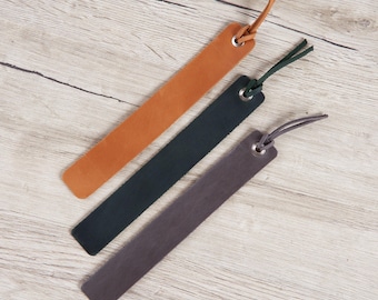 Leather Bookmark with Tassel: Crazy Horse Leather Page Marker for Books and Journals