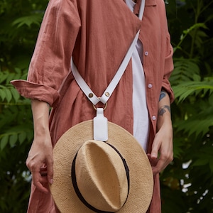 Custom hat clip for travel trip | Keychain accessory for hat carry | Leather magnetic cowboy hat clip for Mom | Gifts for daily matching