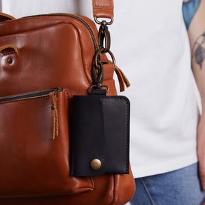 Tarjetero de cuero personalizado / Billetera de cuero delgada al por mayor / Billetera de tarjeta de crédito personalizada para ella / Cuero auténtico / Regalos corporativos