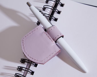 Colorful Magnetic Bookmark: Leather Pen and Pencil Holder, Cute Book Accessory, Gift for Reader or Student