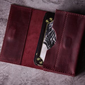 Gepersonaliseerde RODE LEDEREN TAROT-kaartetui, tarotkaarthouder Tarotkaartdoos, gepersonaliseerd cadeau, kerstcadeaus, verjaardagscadeau