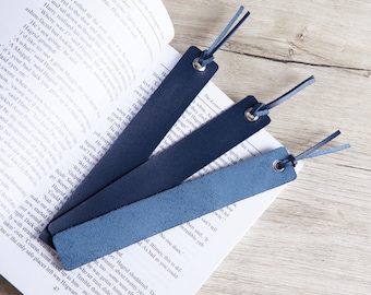Colorful Leather Bookmark with Tassel: Bright Page Marker, Small Gift for Book Lovers