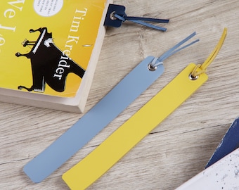 Leather Bookmark for Book Club: Colorful Tassel Page Marker, Reader Gift for Friends