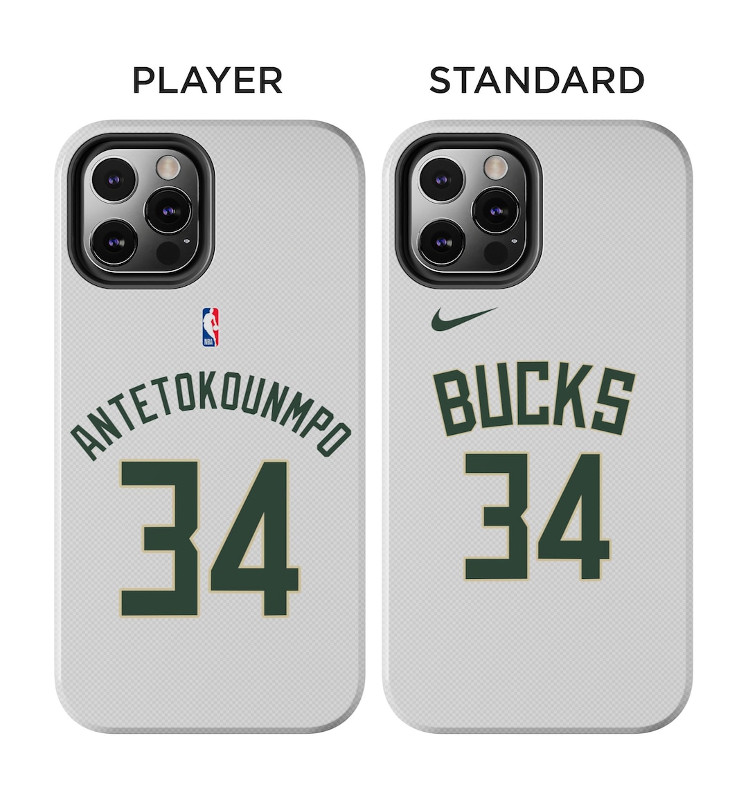 Milwaukee Bucks Phone Case NBA Phone Cases Custom Phone Etsy