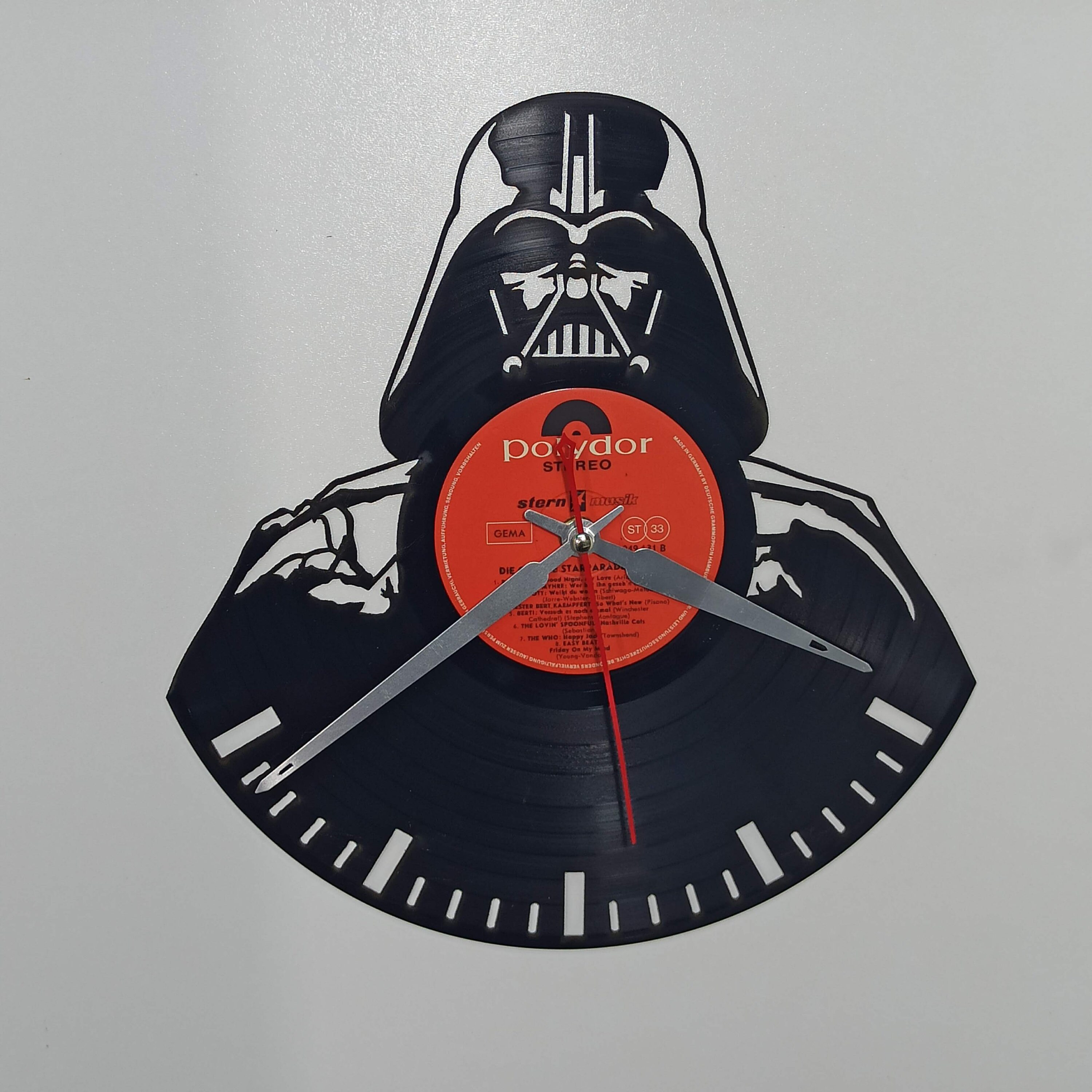 Darth Vader Figurine Vinyl Record Wall Clock Unique Star Wars Decor