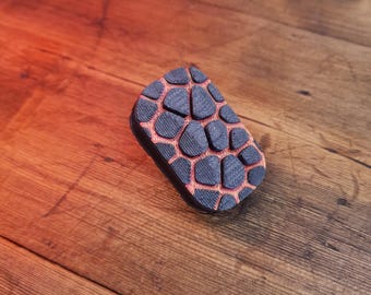 Deslizador antiestrés Inferno Lava – Juguete EDC háptico impreso en 3D
