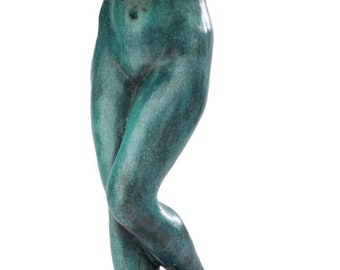 Sculpture en bronze d'après Rodin Bronze Eva figure copie réplique figure style antique 46 cm