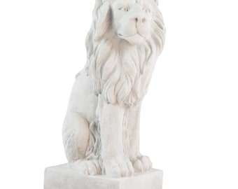 XL Lion Sculpture Figure Statue Maison de Jardin Style Antique Décoration de Jardin 75 cm Gardien