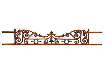 Support de jardinière support de grille de fenêtre pour plantes fer 130 cm style antique